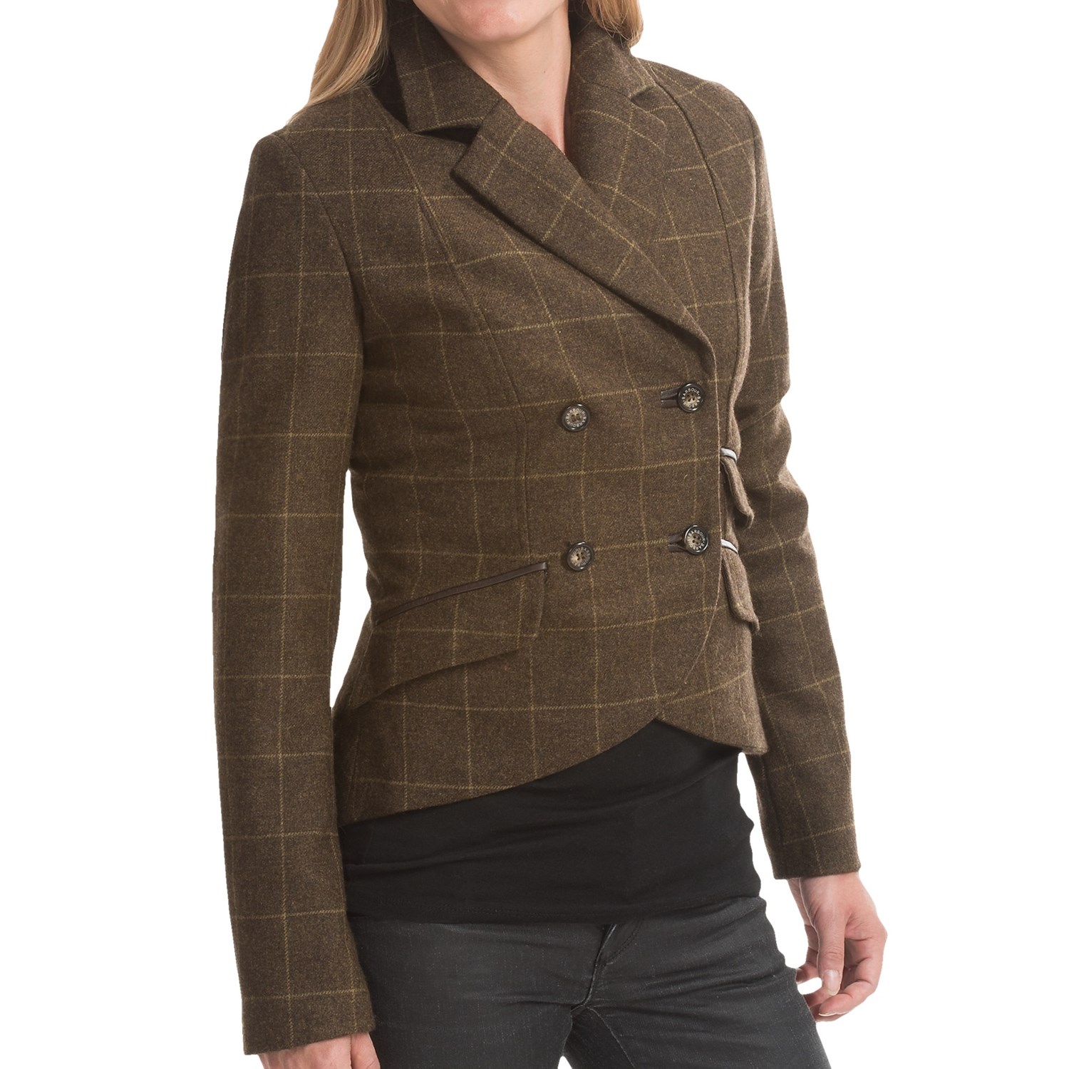 Barbour Hampton Wool Tweed Tailored Jacket (For Women) - Save 87%