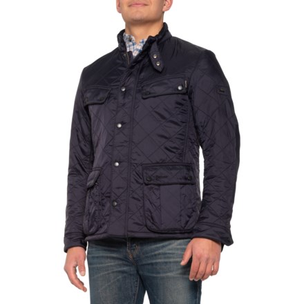 barbour international polarquilt jacket navy