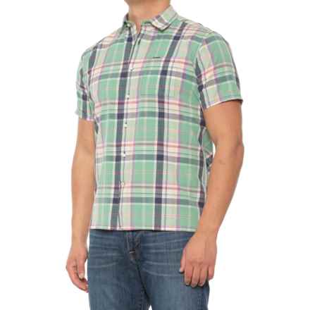 Barbour Madwell Summer Woven Shirt - Short Sleeve in Mint