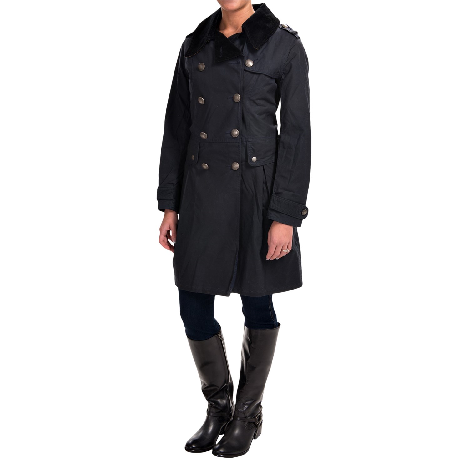 Barbour Regiment DoubleBreasted Trench Coat Waxed Cotton (For Women)