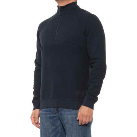 Barbour Wear Sweater - Zip Neck, Organic Cotton in Navy