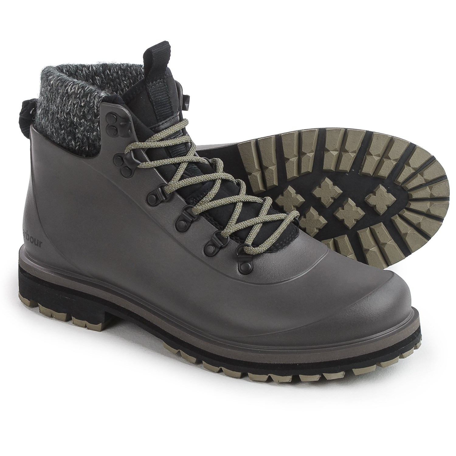 barbour elsdon waterproof hiker boots in black