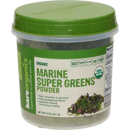 BareOrganics Marine Super Greens Powder - 8 oz. in Multi