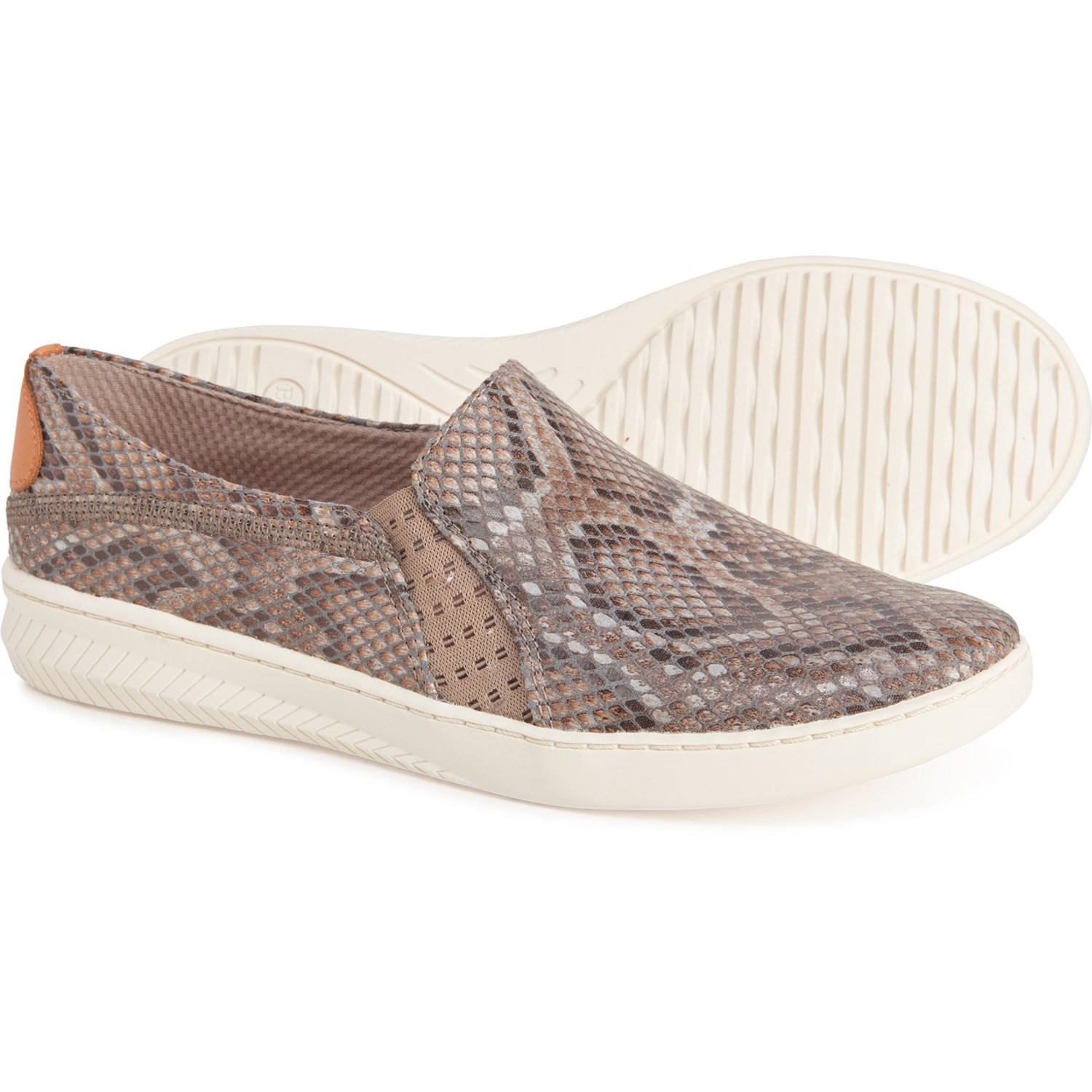 snake slip ons