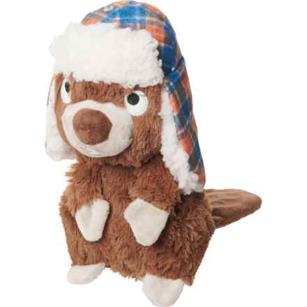 Bark Box Eager Edgar Beaver Plush Dog Toy in Multi