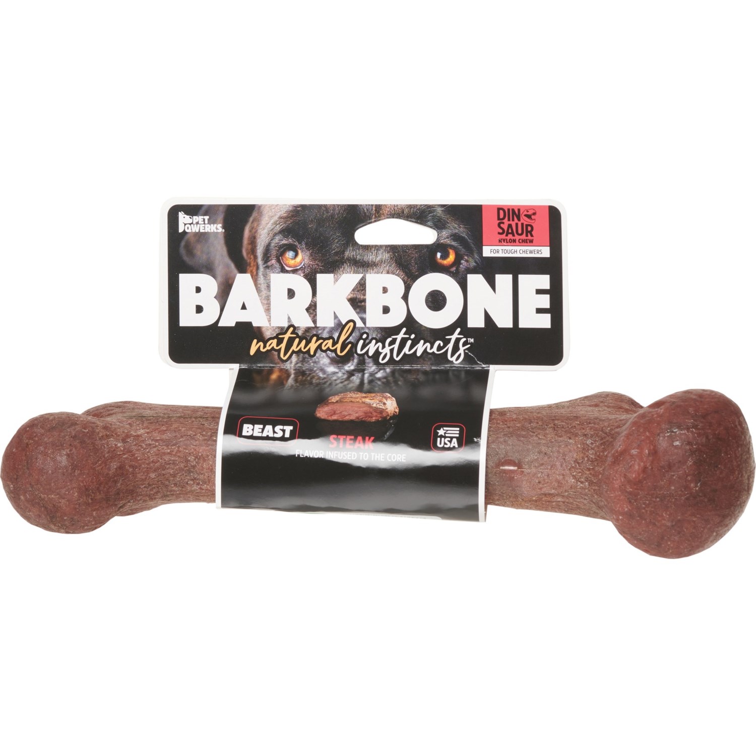 Barkbone Beast XL Dinosaur Nylon Dog Chew Toy Save 35