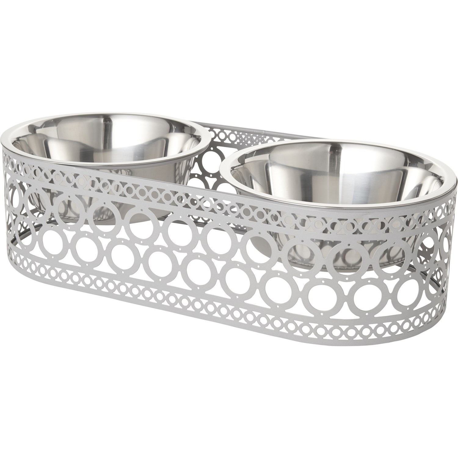 Barkley & Evans Contempo LaserCut Double Dog Bowl 2 qt. Save 66