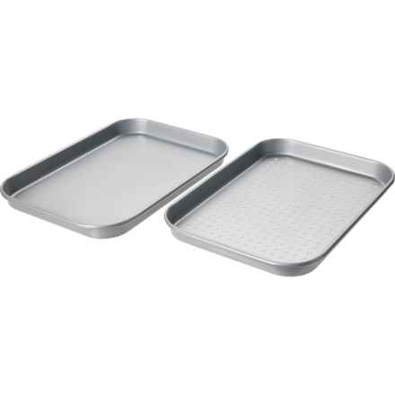 Basic Essentials Toaster Oven Sheet Pans - 2-Pack in Grey