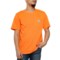 Bass Creek Core Pocket T-Shirt - Short Sleeve in Orange