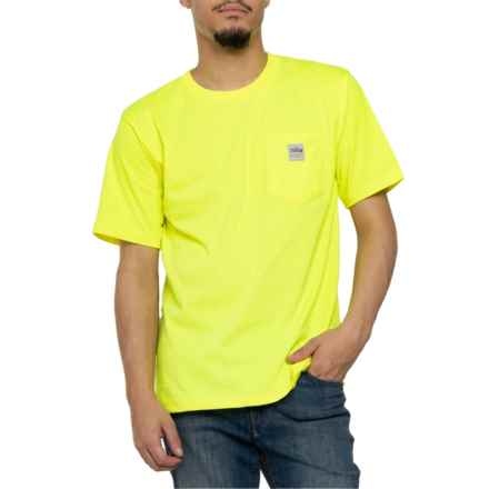 Bass Creek Core Solid Pocket T-Shirt - Crew Neck, Short Sleeve in Yellow