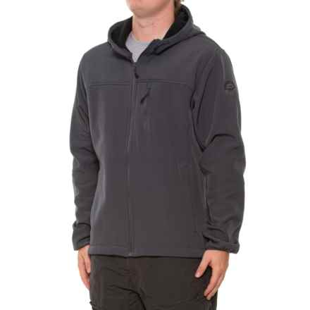 Bass Creek Stretch Softshell Hooded Jacket in Charcoal