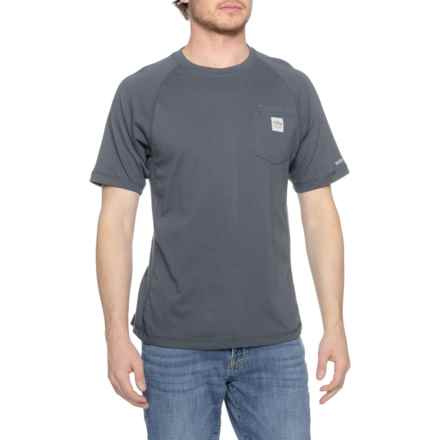 Bass Creek Work Tech T-Shirt - Short Sleeve in Stone Blue
