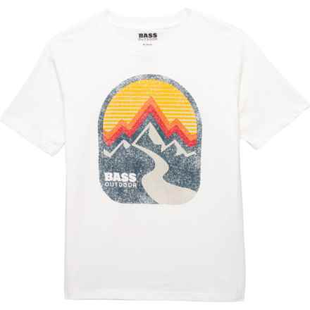 Bass Outdoor Big Boys Arch Graphic T-Shirt - Short Sleeve in Ivory