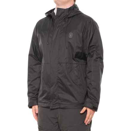 Bass Outdoor Nylon Hooded Rain Jacket - Full Zip in Black