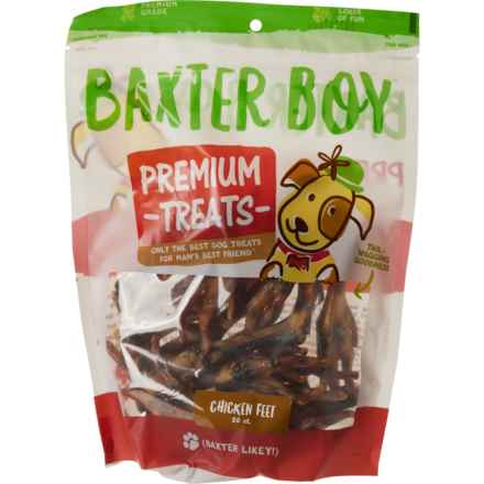 Baxter Boy Chicken Feet Dog Treats - 20-Pack in Multi