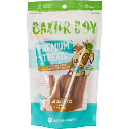 Baxter Boy Jr. Bully Stick Dog Treats - 6”, 10-Pack in Multi