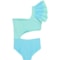 7YYUP_2 BEACH LINGO Ruffle Sleeve Side Cut-Out One-Piece Swimsuit