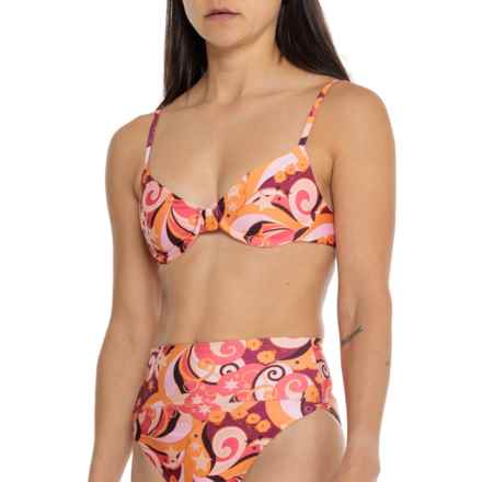 Beach Riot Camilla Bikini Top in Starbright Swirl