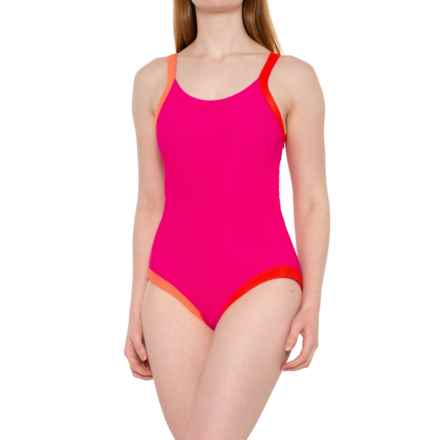 Beach Riot Linda One-Piece Swimsuit (For Women) in Magenta Coral