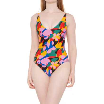 Beach Riot Reese One-Piece Swimsuit in Preppy Geo Floral
