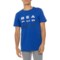 Beachbody Split GFX T-Shirt - Short Sleeve in Cobalt