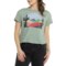 Bearpaw Arched Desertscape Graphic T-Shirt - Short Sleeve in Iceberg Green