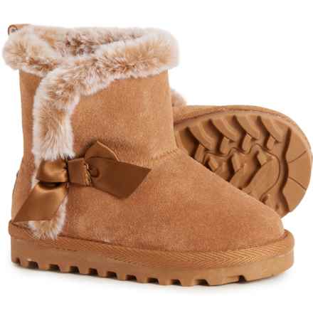 Bearpaw Baby Toddler Girls Faux-Shearling Boots - Suede in Chestnut