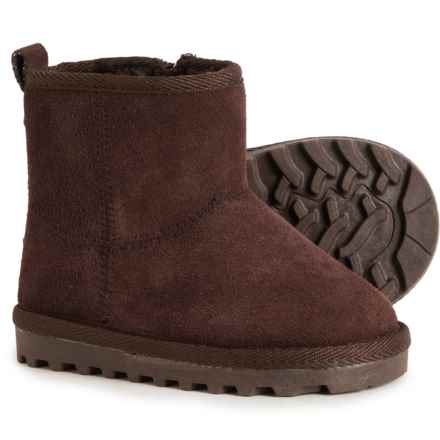 Bearpaw Baby Toddler Girls Faux-Shearling Boots - Suede in Chocolate
