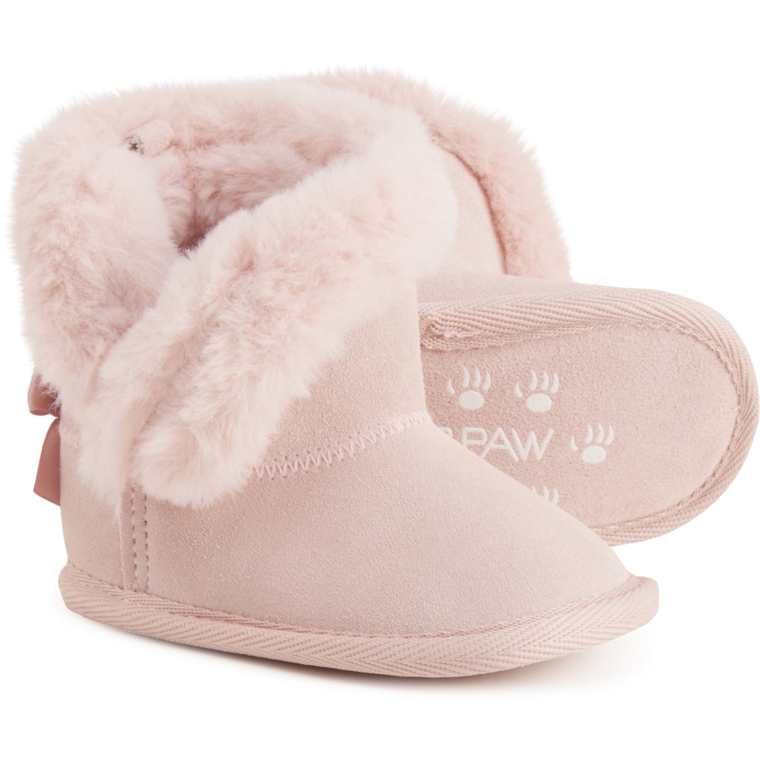 Cat & Jack Toddler Girls Karley Faux Fur Shearling Boots - Gray, Size 5