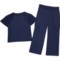 5AHPM_2 Bearpaw Big and Little Girls Active Shirt and Pants Set - Short Sleeve