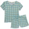 Bearpaw Big Girls Printed Pajamas - Short Sleeve in Cameo Blue