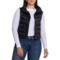 Bearpaw Cropped Lightweight Puffer Vest - Insulated in Black