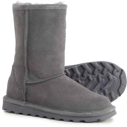 Bearpaw Elle Short Boots - Suede (For Women) in Charcoal