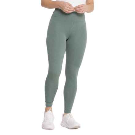 Bearpaw Fleece-Lined Thermal Base Layer Leggings in Green