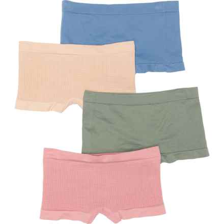Bearpaw Girls Seamless Panties - 4-Pack, Briefs in Rose/Blue/Blush/Sea Spray