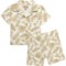 Bearpaw Infant Boys Woven Shirt and Shorts Set - Short Sleeve in Beige