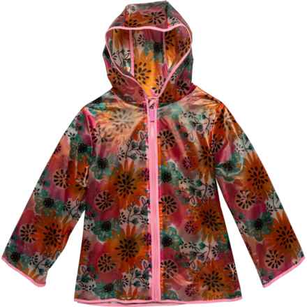 Bearpaw Little Girls Rain Jacket in Begonia Pink