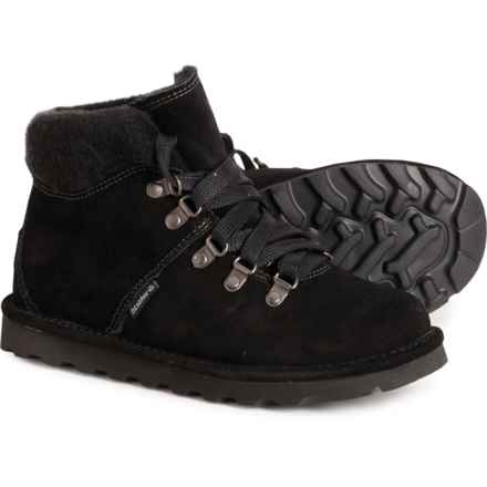 Bearpaw Marta Shearling Booties - Suede (For Women) in Black Ii