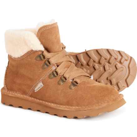 Bearpaw Marta Shearling Booties - Suede (For Women) in Hickory  Ii