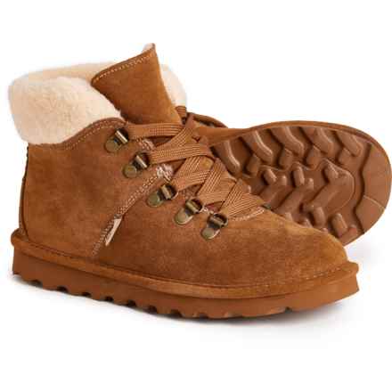 Bearpaw Marta Shearling Booties - Suede (For Women) in Hickory  Ii