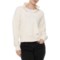 Bearpaw Ottoman Ribbed Scuba Shirt - Zip Neck, Long Sleeve in Bone White
