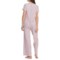 5CANC_2 Bearpaw Striped Ribbed Pajamas - Short Sleeve