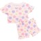 Bearpaw Toddler Girls Shirt and Shorts Set - Short Sleeve in Crystal Pink