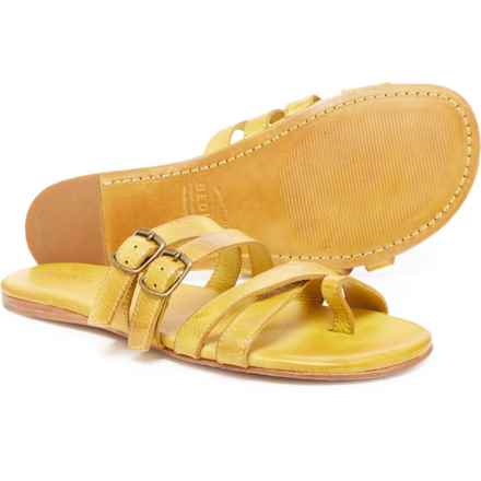 Bed Stu Hilda Flat Sandals - Leather (For Women) in Lemon Dd