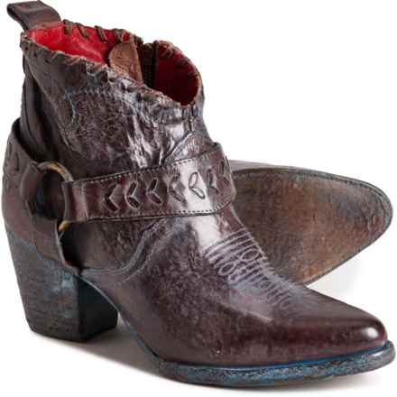 Bed Stu Tania Ankle Harness Boots - Leather (For Women) in Teak Rustic Tml Oxidized Bfs