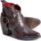 Bed Stu Tania Ankle Harness Boots - Leather (For Women) in Teak Rustic Tml Oxidized Bfs