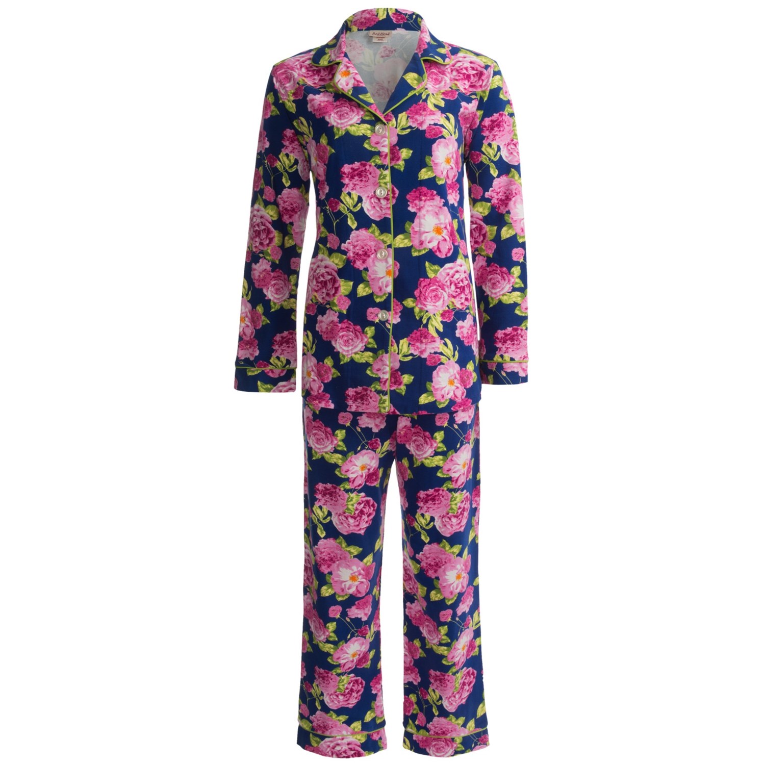 Bedhead Patterned Cotton Knit Pajamas - Long Sleeve (For Women) - Save 36%