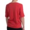 7076D_2 Belford Boxy Ballet Neck Sweater - Pima Cotton, Short Sleeve (For Women)