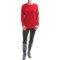 9723R_3 Belford Silk Jewel Neck Sweater (For Women)