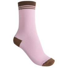 b.ella Terry Retro Rib Crew Socks (For Women) in Pink - Closeouts